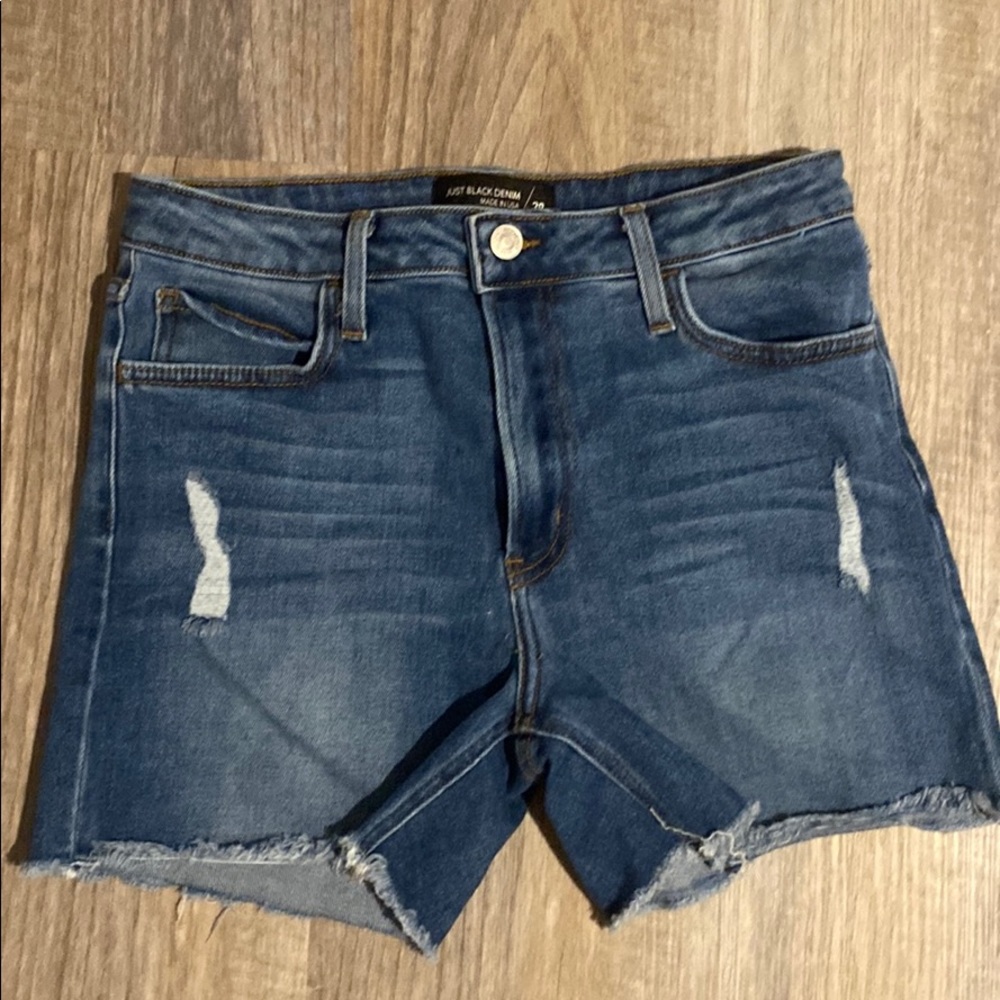 Just black Denim Shorts